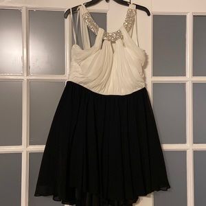 White & Black cocktail dress